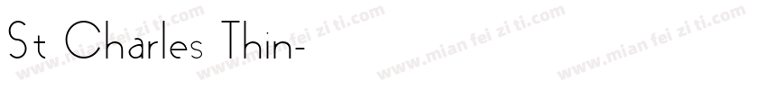 St Charles Thin字体转换